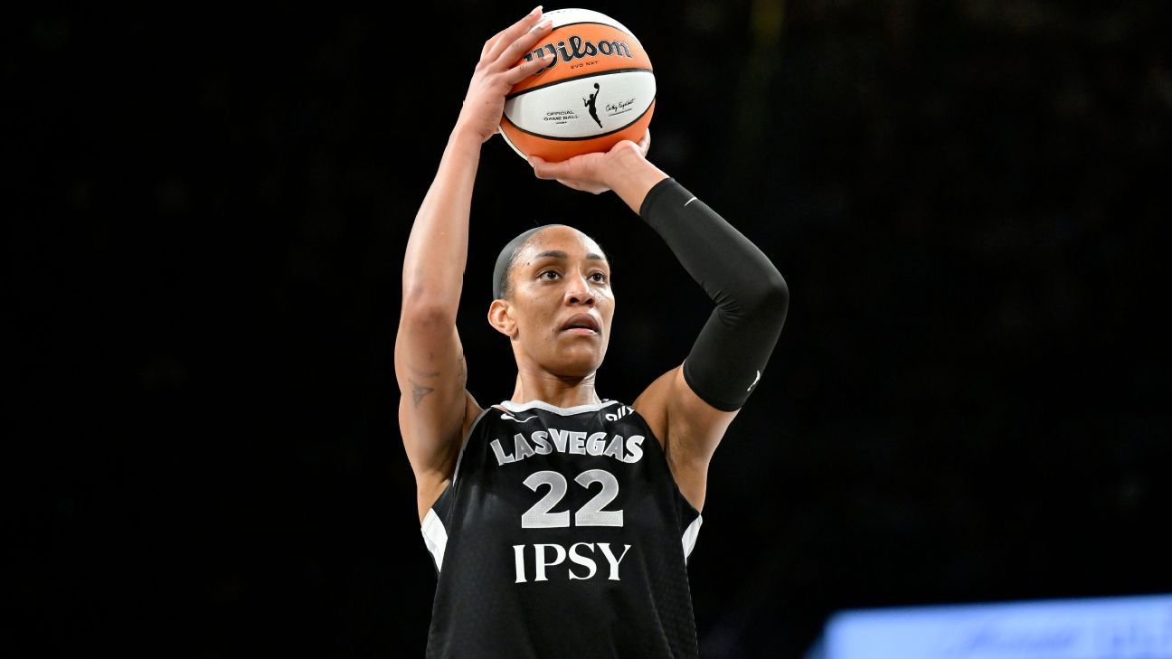 Aces' Wilson (ankle) sits out second straight game...