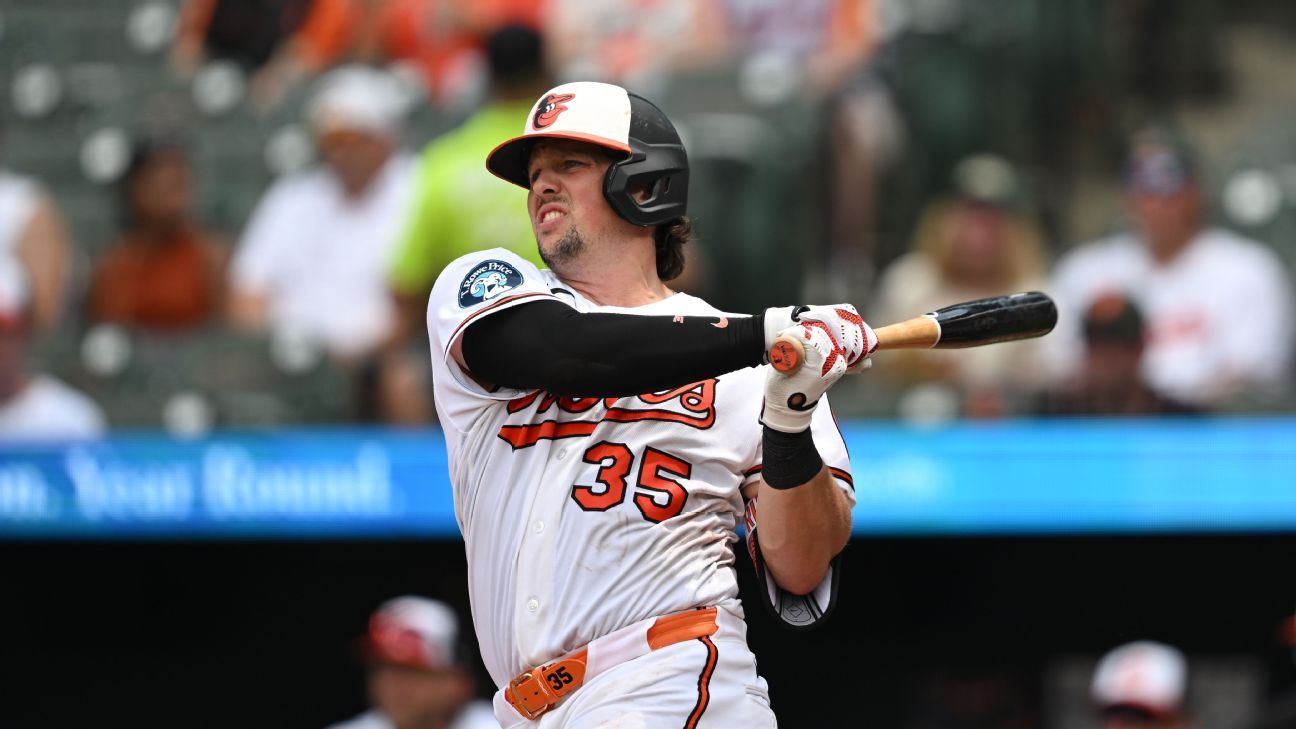 Adley Rutschman, receptor All-Star dos Orioles, é colocado na lista de lesionados por inflamação no punho