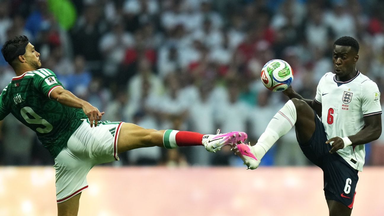 Follow live: Mexico host England in round-of-16 cl...