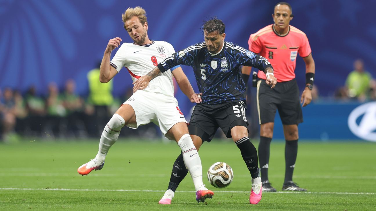 Argentina e Inglaterra se enfrentam em Atlanta pela semifinal da Copa do Mundo