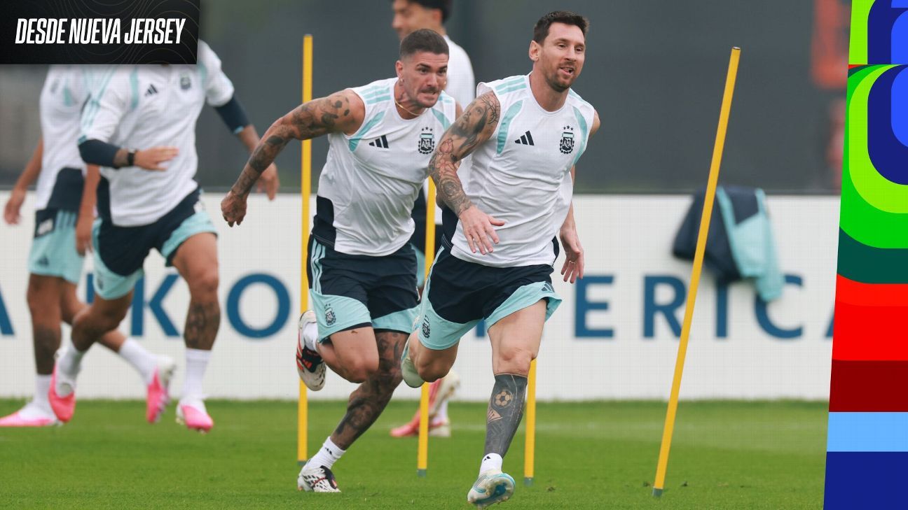 La última práctica de Messi en el Mundial, Argentina preparó la final vs. España
