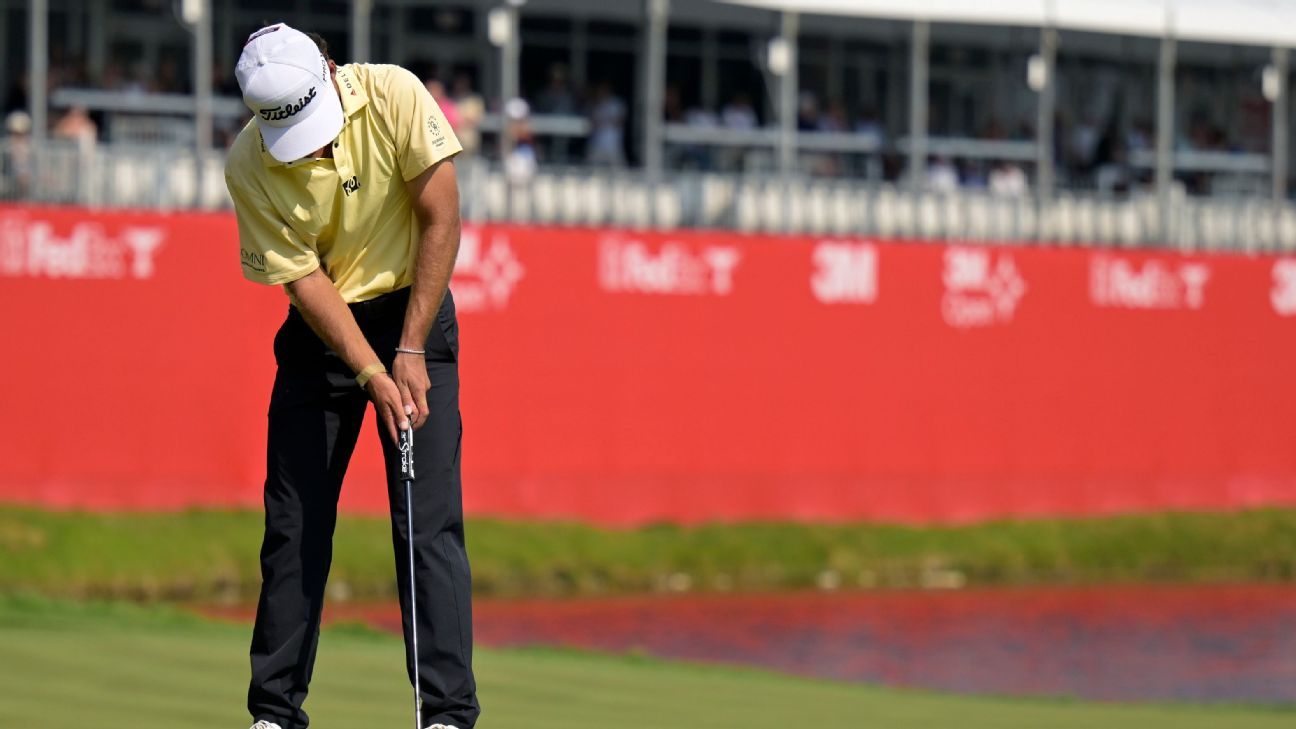 Jackson Koivun Sets Back-Nine Record with 61 for Three-Shot 3M Open Lead