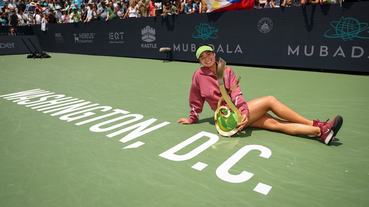 Alex Eala Beats Jessica Pegula 4-6, 6-4, 6-0 for First WTA 500 Crown