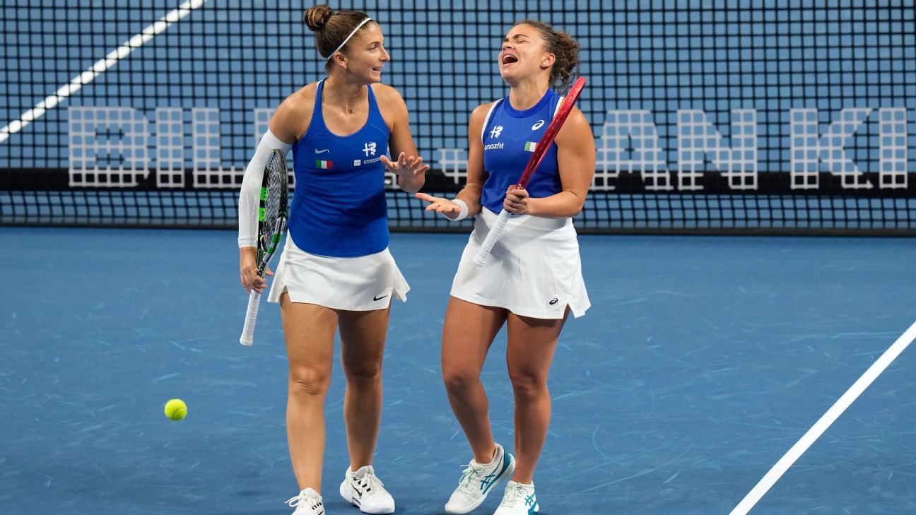 Italy recovers to beat China, reach Billie Jean King Cup semifinals