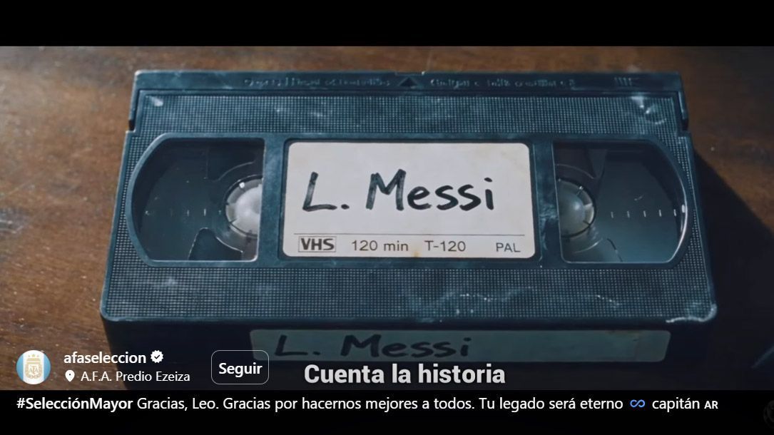 AFA despide a Messi de la Selección Argentina con un sentido video