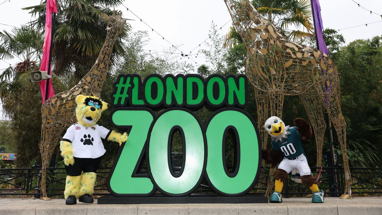 NFL takes over London with Super Bowl rings, flag football and zoo mascots before Eagles vs. Jaguars
