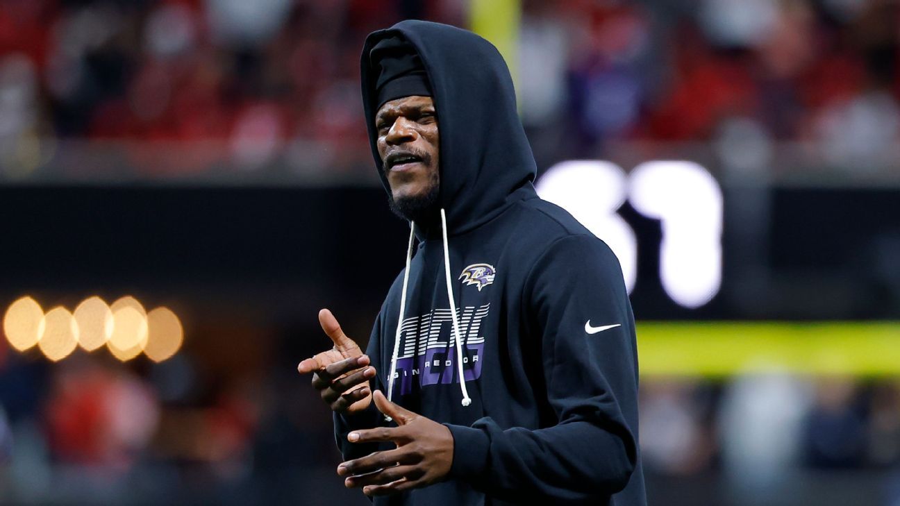 Ravens descartan a Lamar Jackson vs. Browns