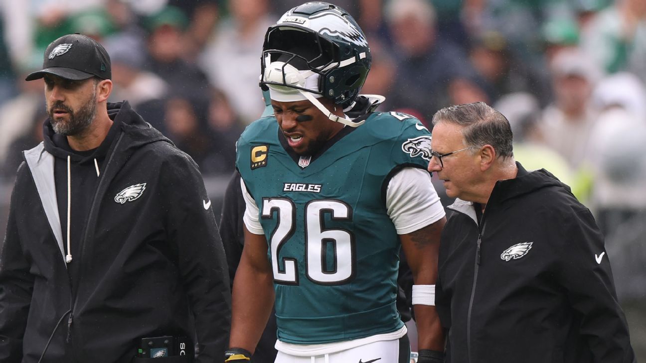 Eagles, sin Saquon Barkley; sí con DeVonta Smith