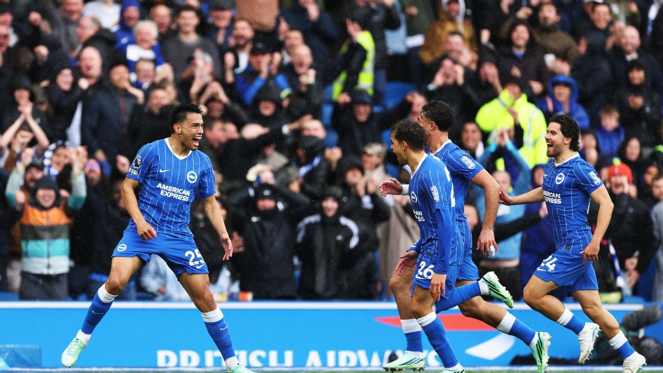 Brighton beat Crystal Palace as Diego Gómez scores longest-range ...