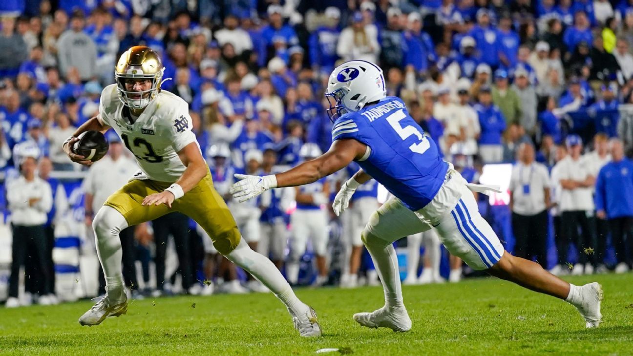 Heisman and CFP market watch: Notre Dame new favorites, the Big 12 and Week 7 chaos