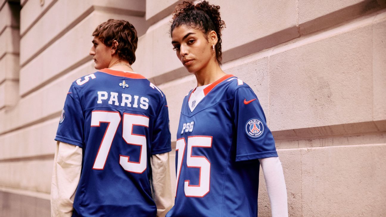 The best soccer/NFL crossover jerseys as PSG unveil kit for Steelers vs. Saints in Paris