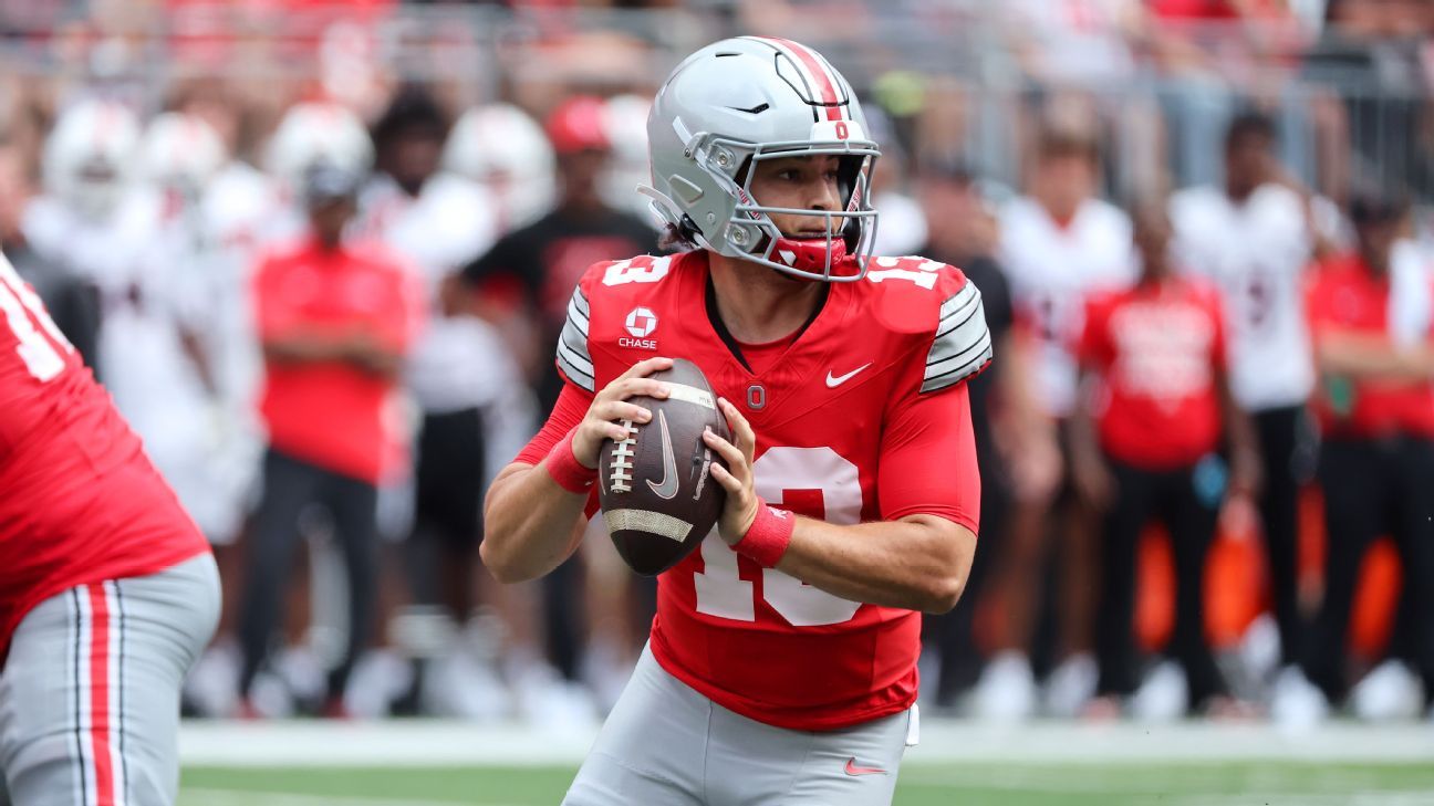 Ohio State's playoff pursuit impacted by Julian Sayin's absence