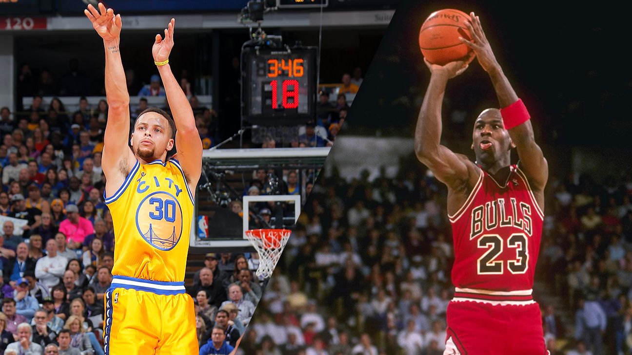 Golden State Warriors vs. 1995-96 Chicago Bulls ESPN forecast panel - NBA