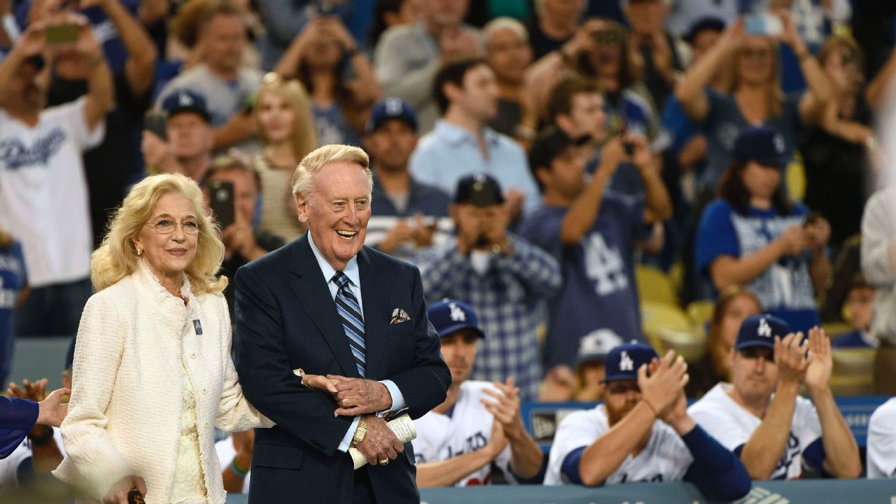 Sandra Scully, the wife of Dodgers legend Vin Scully, dies at the age of 76