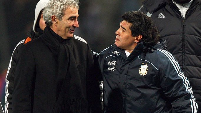 Domenech and the uncommented commentary on the death of Maradona
