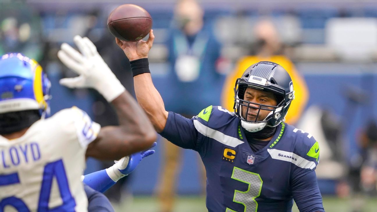 With the playoff loss to the home team, Russell Wilson, Seattle Seahawks, end flat after the stars start the season