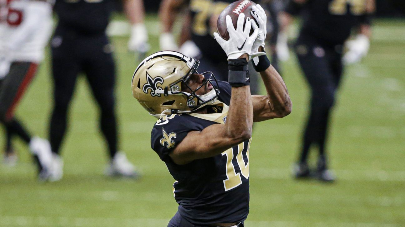 WR Tre’Quan Smith returns to New Orleans Saints on 2-year deal