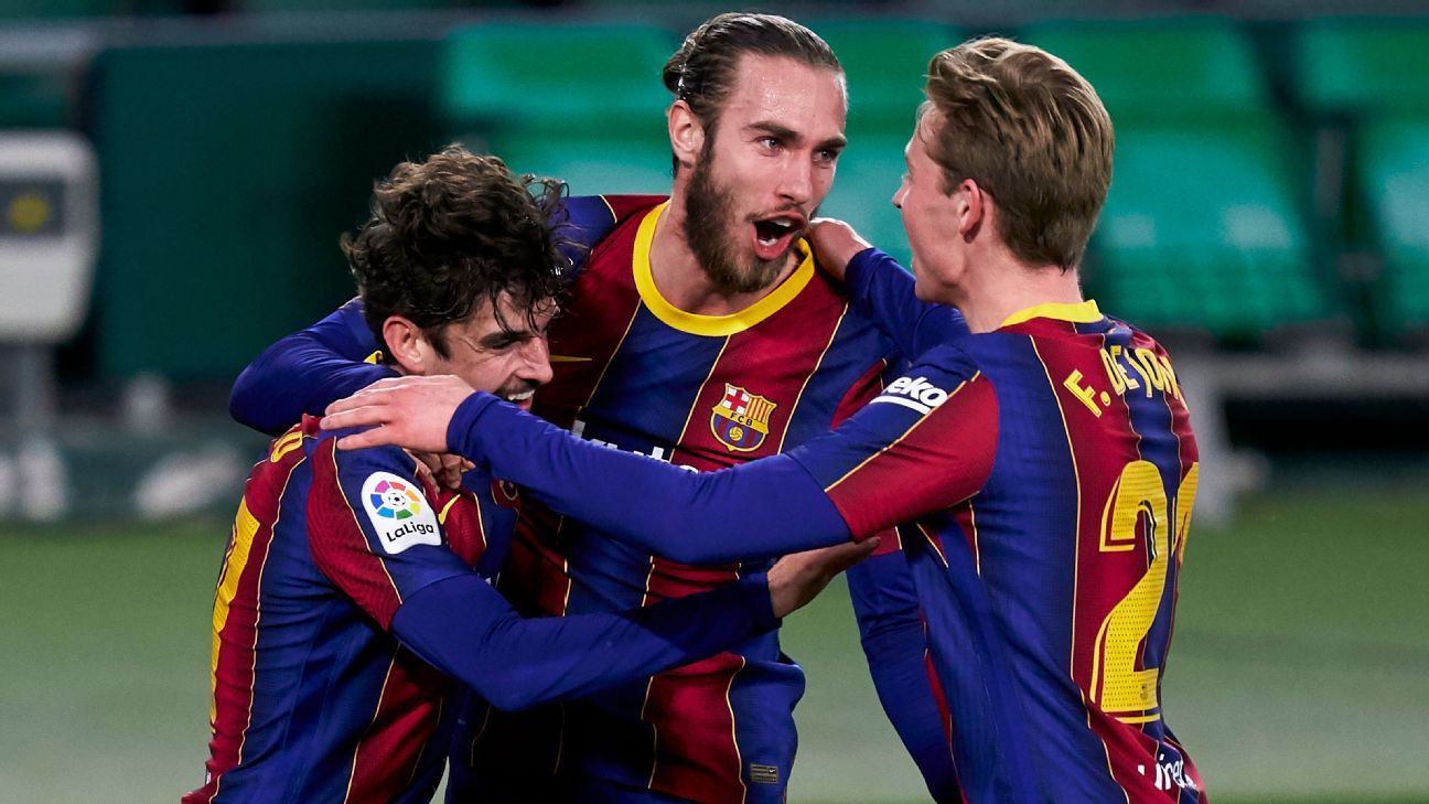Messi 8/10, Trincao 7/10 as Barca’s two super subs come together to save victory at Betis
