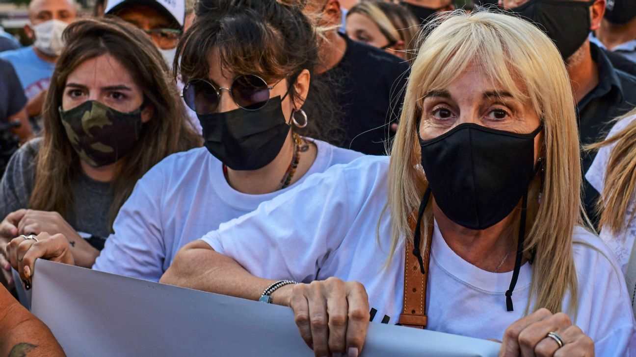 Photo of ‘Justice for Diego’ – Maradona’s family attends rally