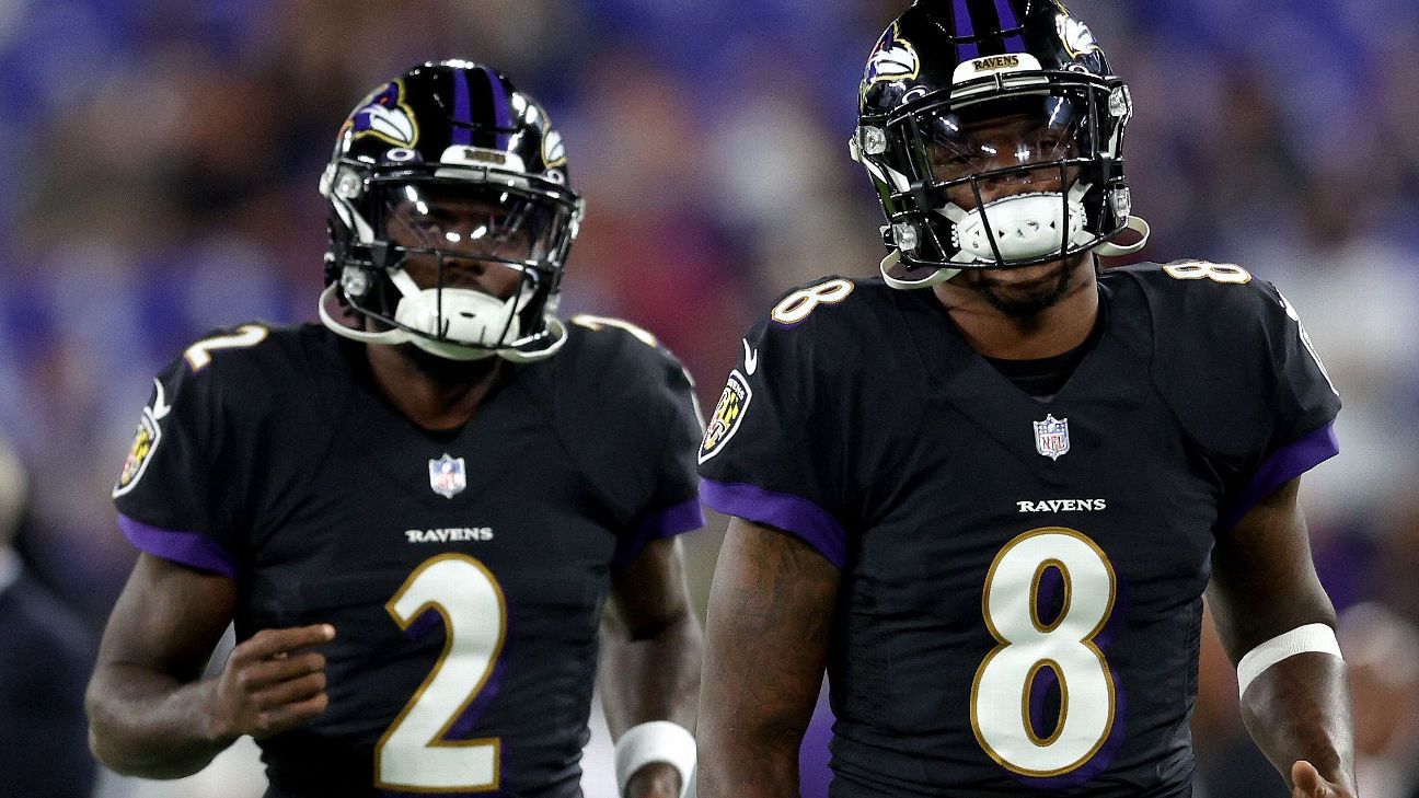 Lamar Jackson von den Ravens sagt, das Knie sei instabil;  Tyler Huntley wirft