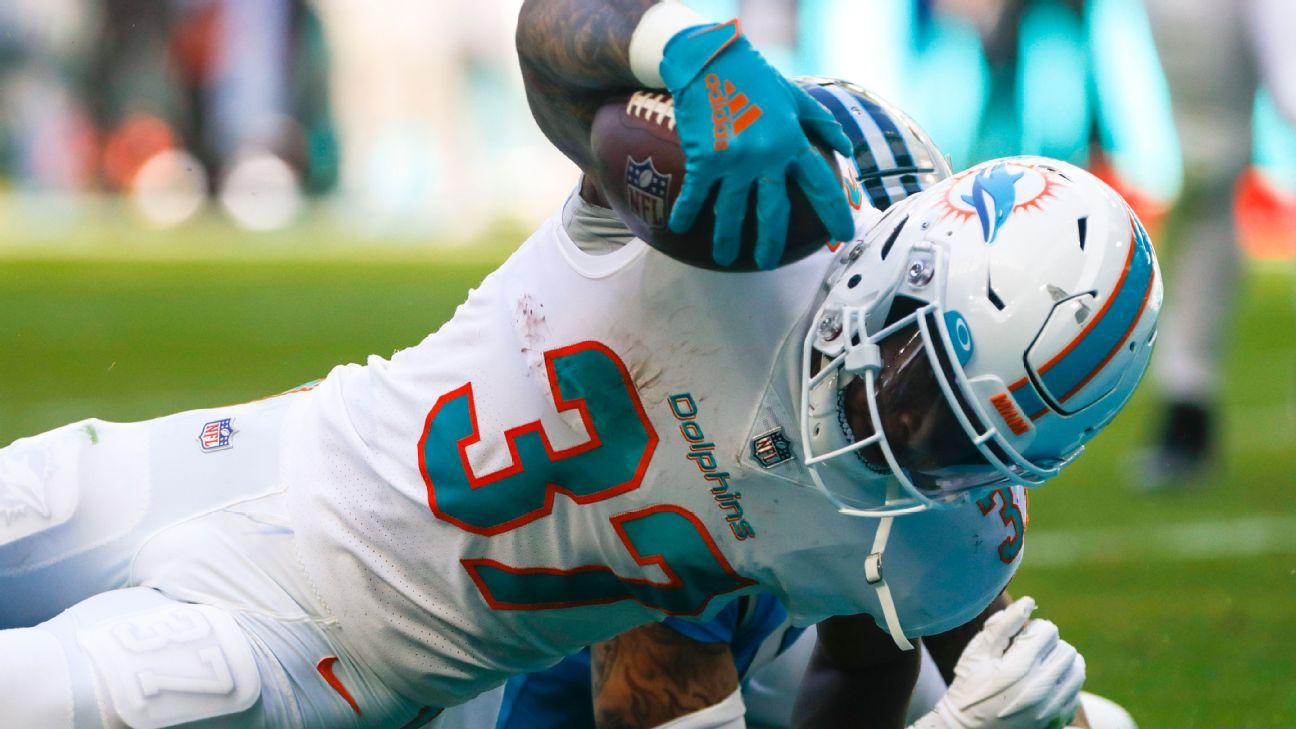 Vikings to sign ex-Fins RB Gaskin to active roster