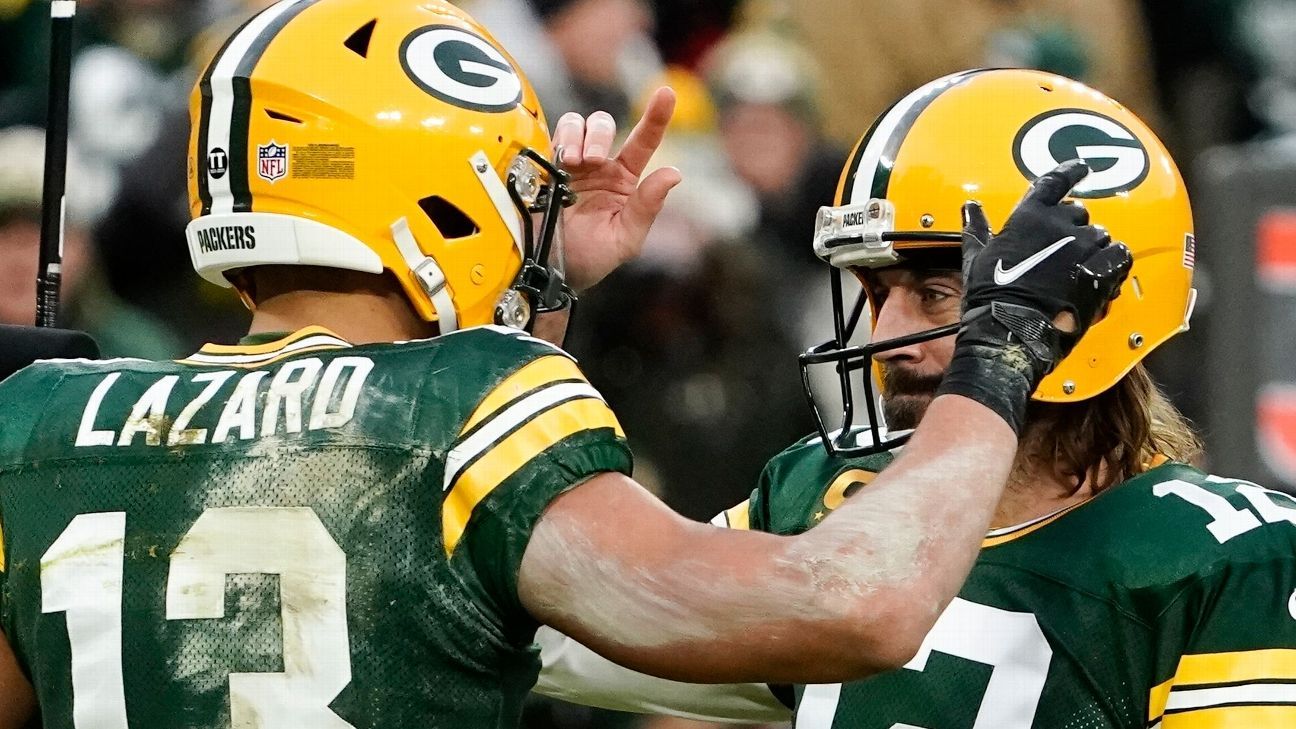 <div>Rodgers tops Favre's Pack record for TD passes</div>