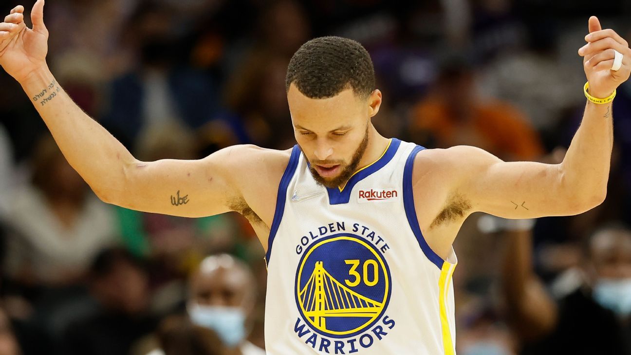 Stephen Curry, Golden State Warriors ‘bertahan di akhir’, mengalahkan Phoenix Suns