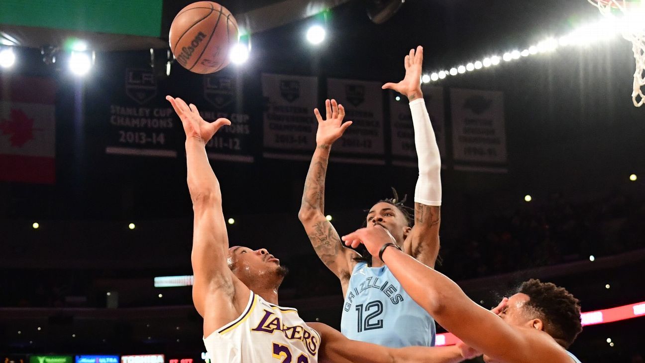 Blok pengejaran sorotan-reel Ja Morant membuat Memphis Grizzlies, Los Angeles Lakers kagum