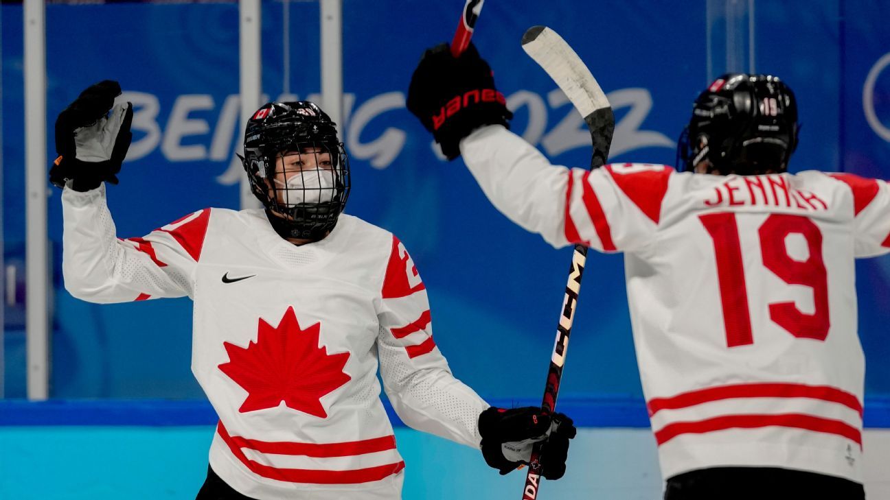 Pemain hoki wanita Kanada, Rusia bertopeng untuk pertandingan setelah penundaan selama satu jam dilaporkan karena hasil tes COVID-19