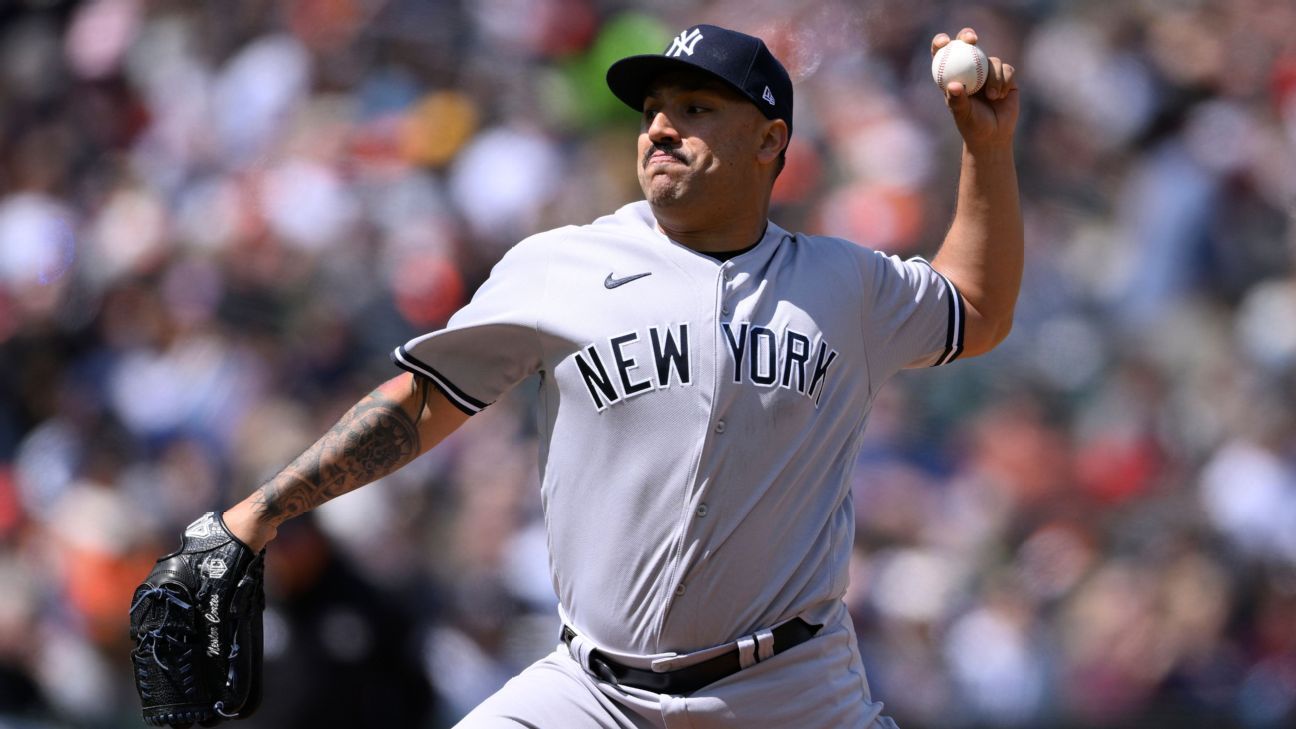 <div>Yanks' Cortes pitches immaculate inning, K's 12</div>
