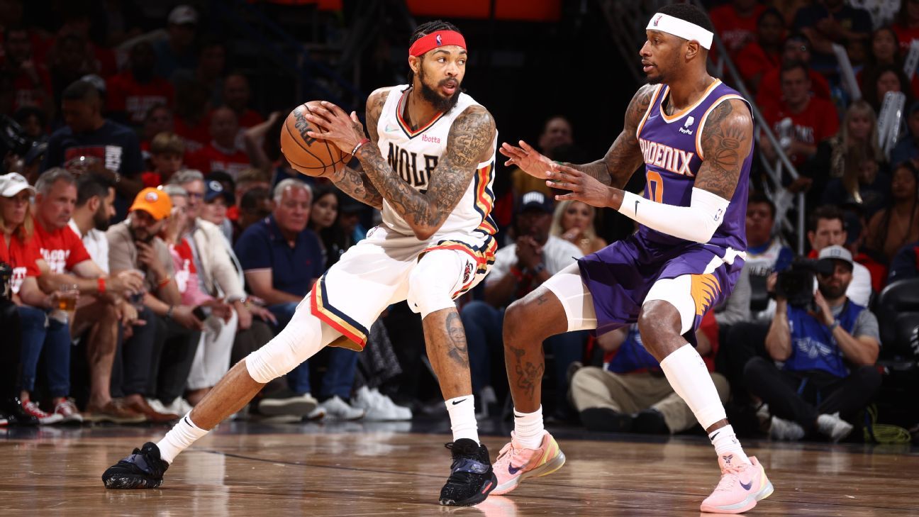 A partida de Brandon Ingram nos playoffs continua com 30 pontos no jogo 4 para ajudar o New Orleans Pelicans a empatar com o Phoenix Suns