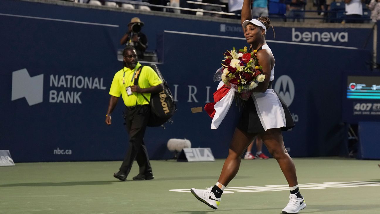 Serena Williams perd le match du 2e tour à Toronto après avoir indiqué que sa carrière de joueuse tire à sa fin
