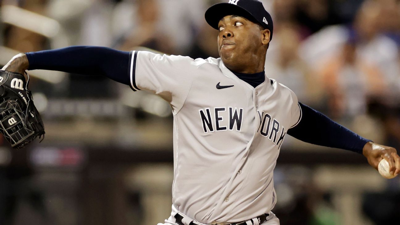 New York Yankees reliever Aroldis Chapman placed on IL because of leg infection stemming from tattoo