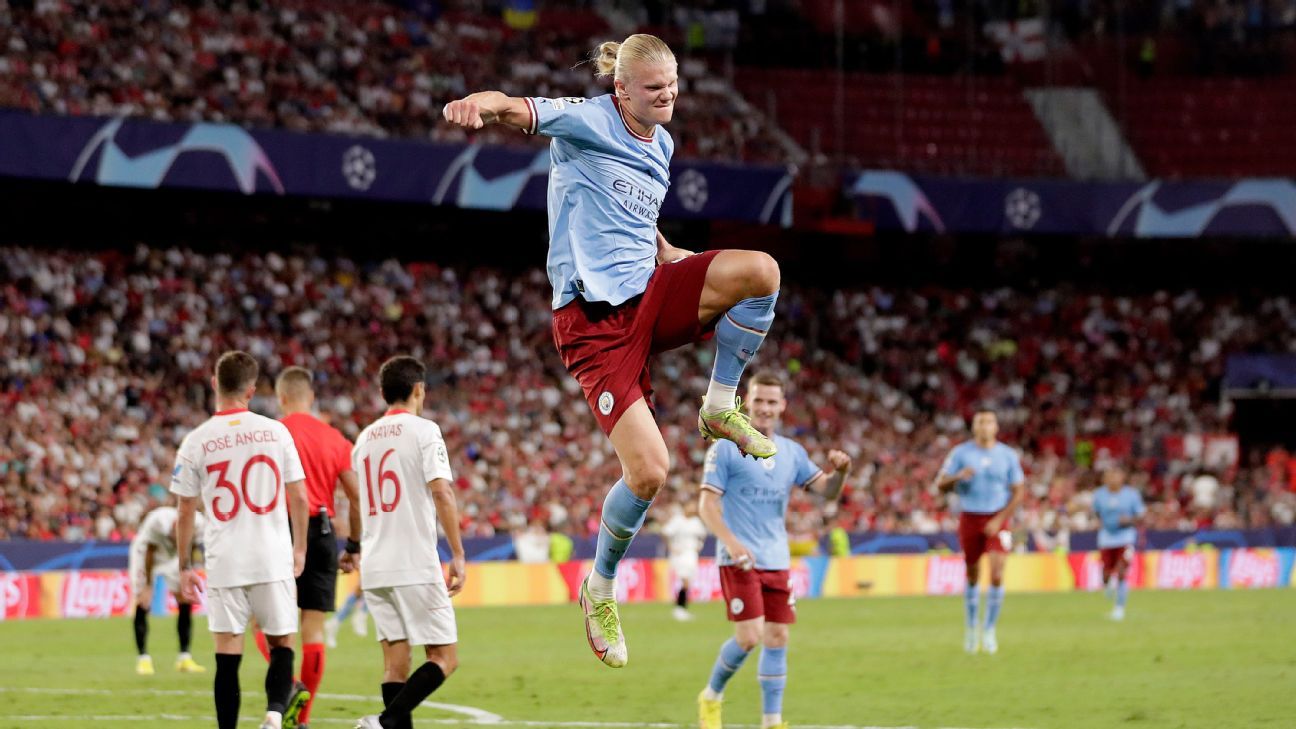 Photo of Haaland, Man City off to a flying start in Champions League with big win over Sevilla