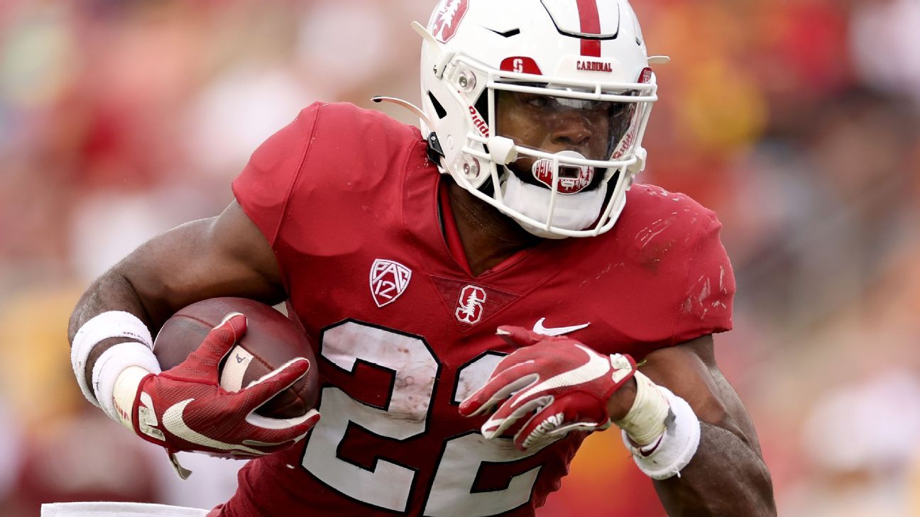 Stanford RB Smith, Emmitt's son, out for season