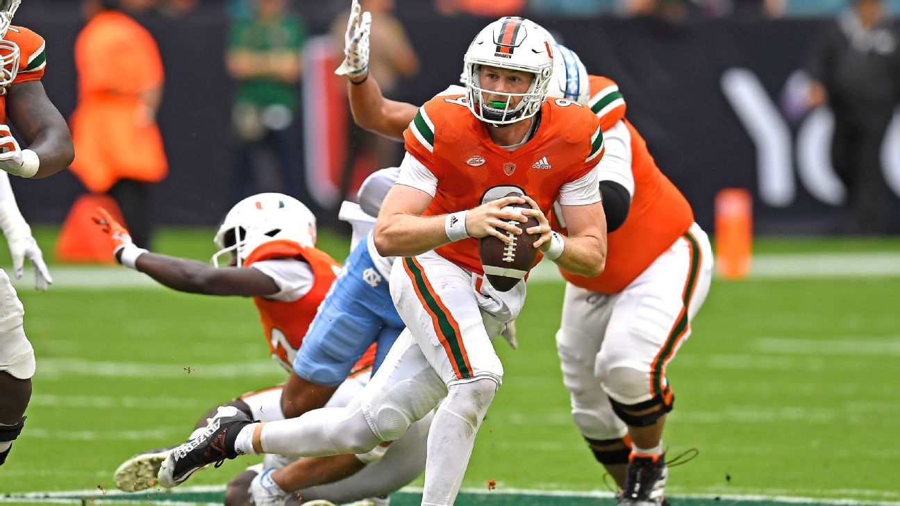 Sources: Canes QB Van Dyke ruled out vs. GT