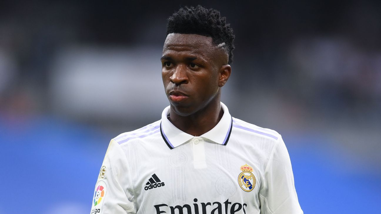 Photo of Vinicius Jr. calls for life bans for racist abuse