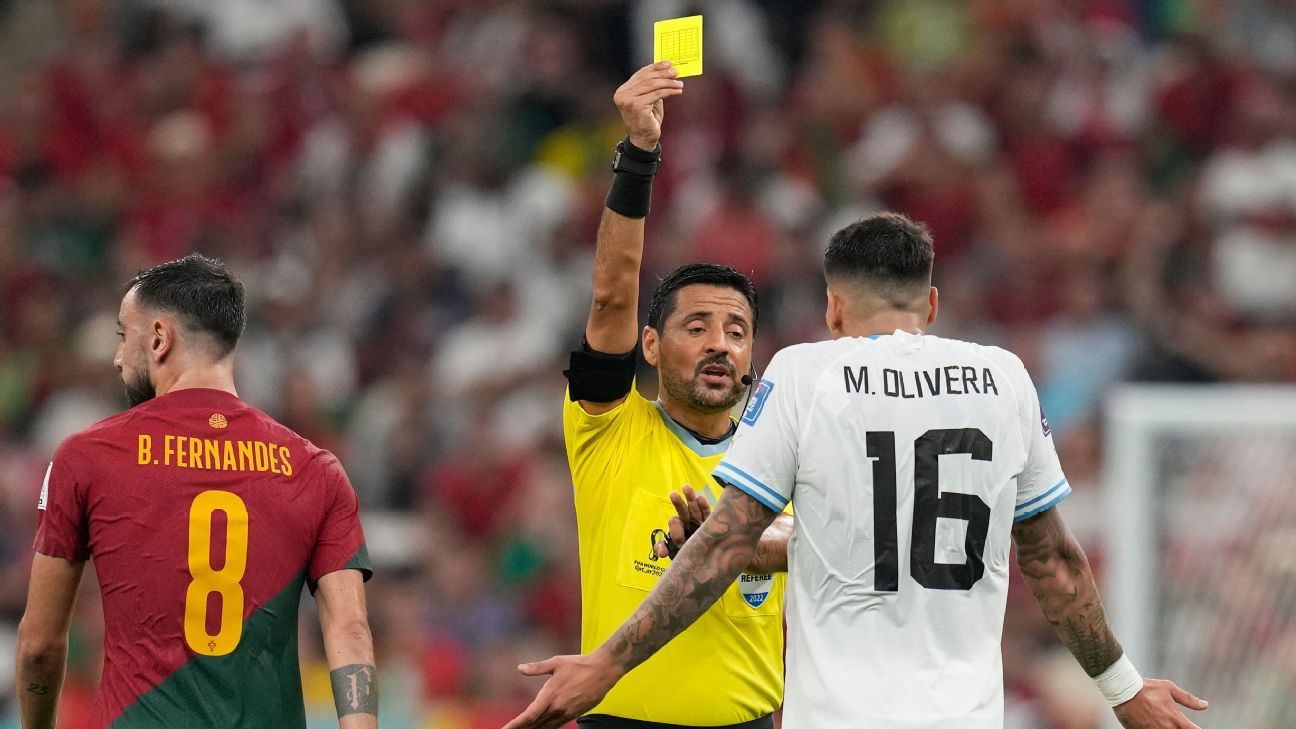 Rodrigo Bentancur y Mathías Olivera fueron amonestados, pero Uruguay no fue sancionado para el partido contra Ghana