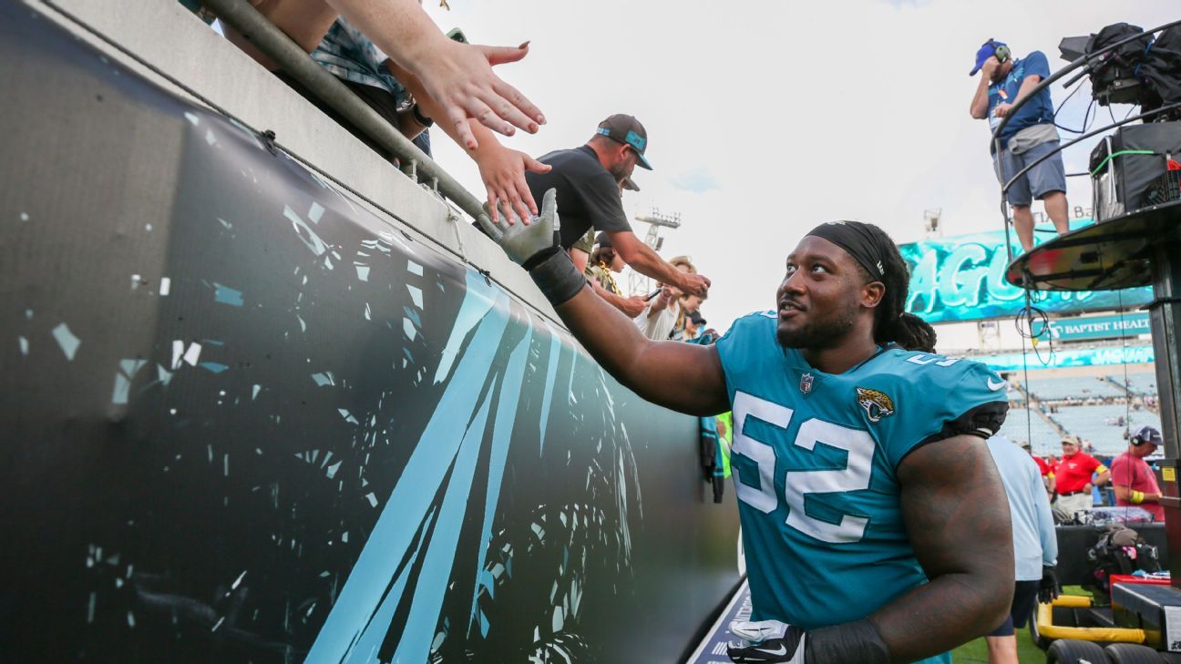 Jaguars put DT Hamilton on IR with back issue