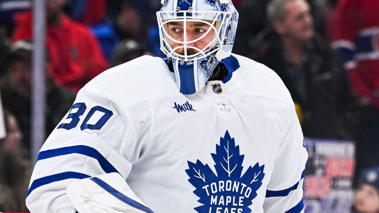 Leafs goalie Murray back on IR with ankle injury