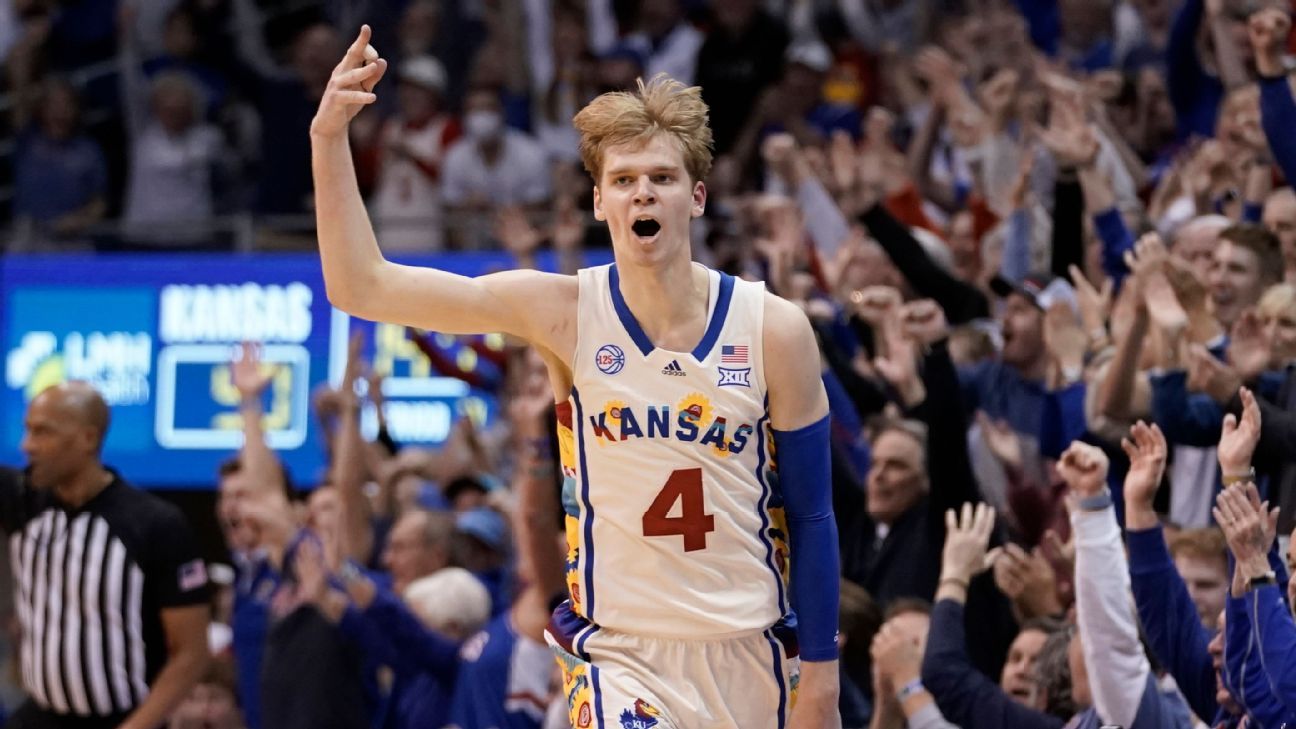 Grady Dick, Neuling aus Kansas, nimmt am NBA-Draft teil