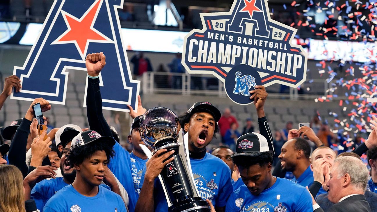 Memphis tops No. 1 Houston for AAC tourney title