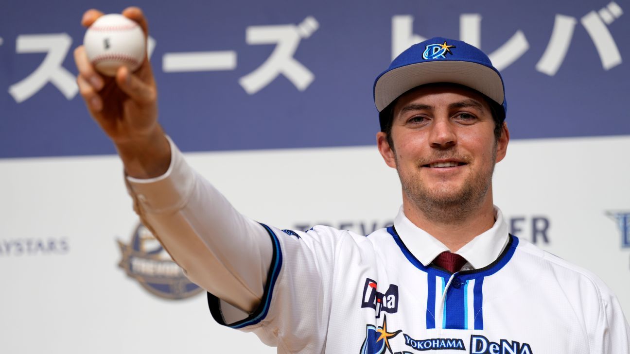 Bauer pitches in Japan for first game in 2 years