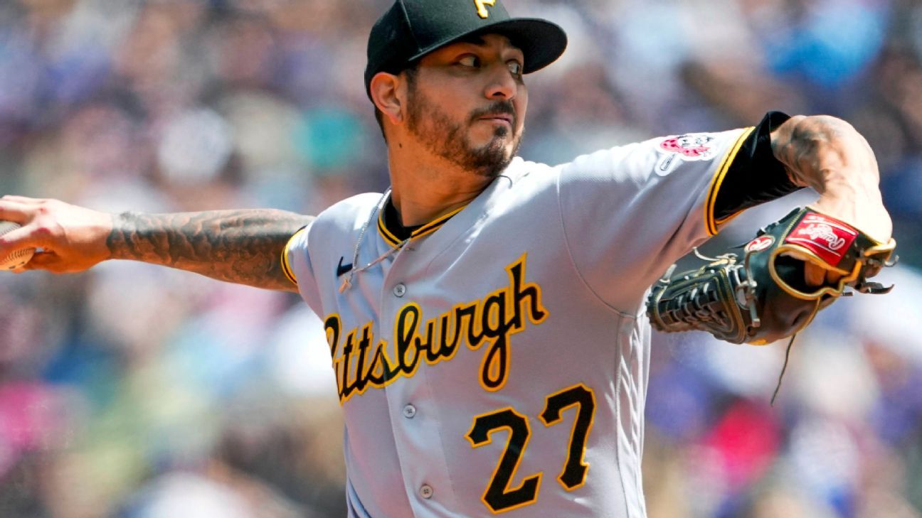 Pirates place Velasquez on injured list for 2nd time