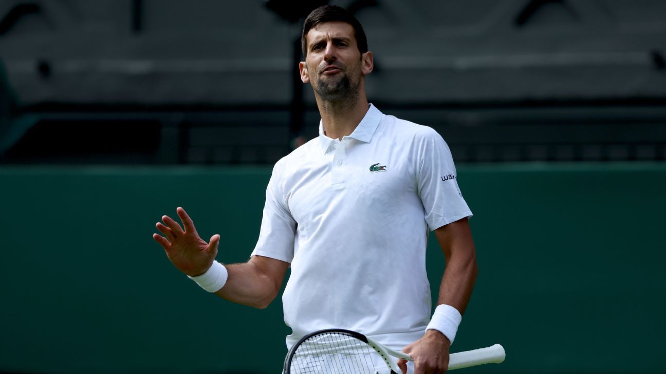 Novak Djokovic estende la sua striscia a Wimbledon a 29 vittorie consecutive