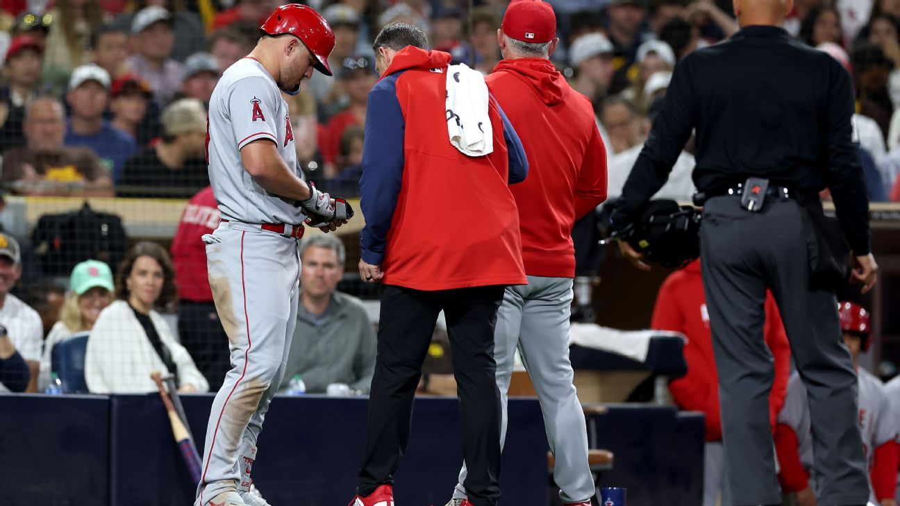 Angels put Mike Trout on IL, then see Ohtani, Rendon exit