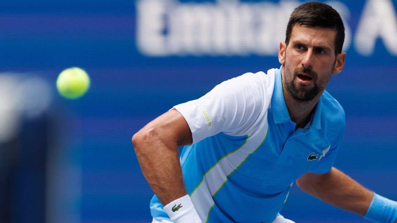 Stefanos Tsitsipas ousted at US Open; Novak Djokovic cruises