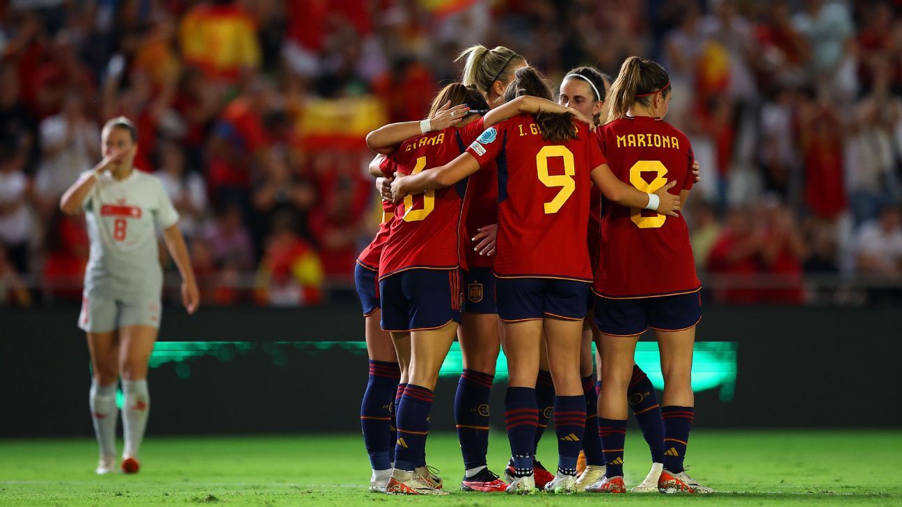 Spain rout Swiss in 1st home match since WWC