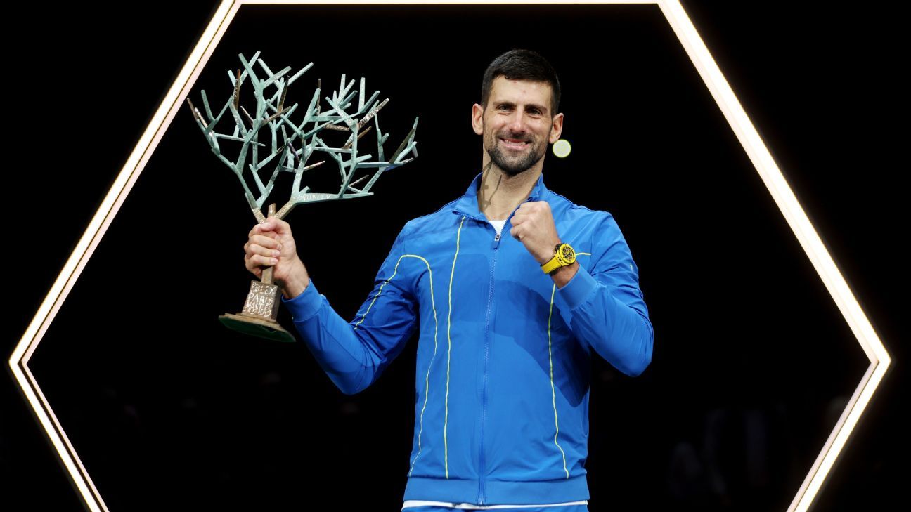 Novak Djokovic remporte son 7e titre au Masters de Paris, un record