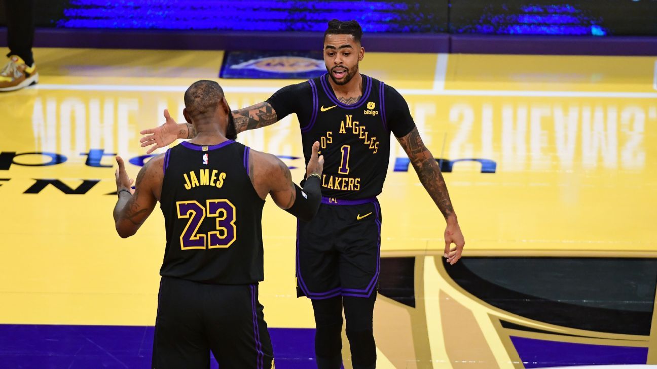 The Los Angeles Lakers can’t play in black in Las Vegas